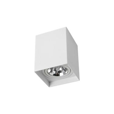 Imagem de Spot de Sobrepor Recuado Nordecor Loyo Up AR70 GU10 Quadrado