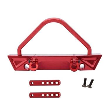 Imagem de Peças de carro RC para para-choque dianteiro traseiro de metal MN128 com manilhas de engate de reboque furo de guincho 1/12 RC Crawler peças de atualização acessórios de carro de substituição