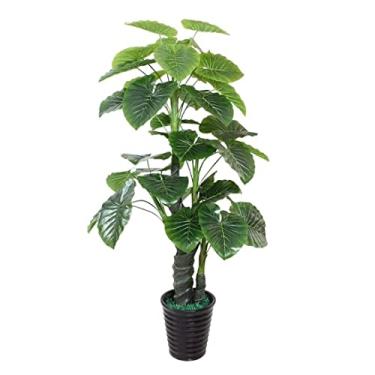 Imagem de SLGGPJBU Plantas falsas plantas artificiais plantas grandes árvores artificiais árvore falsa bonsai planta artificial interior exterior para sala de estar jardim varanda decoração plantas artificiais