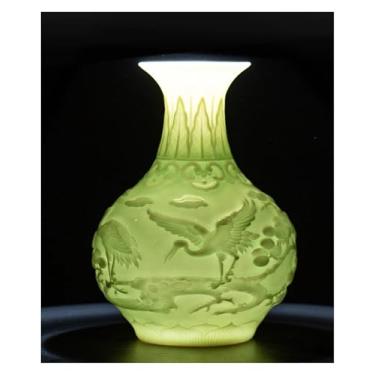 Imagem de Decoração de vaso de cerâmica para decoração de casa, arranjo de flores, prateleira antiga, arranjo de flores zen chinês, decoração de vaso de decoração de casa (F alto 22 cm)