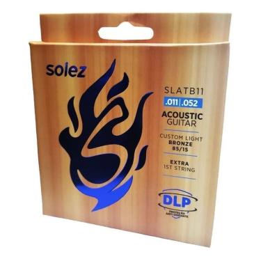 Imagem de 2X Encordoamento Violão Aço 011 Solez Slatb11 Bronze 85/15