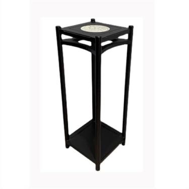 Imagem de KHUTRW3D Base de vaso novo rack de bonsai de madeira estilo chinês, prateleira zen móveis de sala de estar decorativo suporte de plantas em vaso exibição