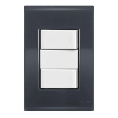 Imagem de 1 Simples + 1 - Tramontina Liz Grafite / Branco