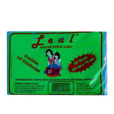 Imagem de Saco de Lixo Branco Leal 50L - 10 Unidades