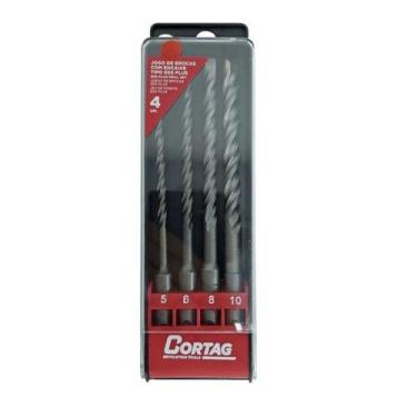Imagem de Jogo De Brocas Para Concreto Com 4 Peças 62308 Cortag - Meu Conforto L