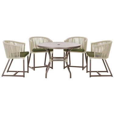 Imagem de Mesa Com 4 Cadeiras E Noronha Estofado 13 Trama Original Rami