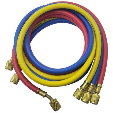 Imagem de Conjunto De Mangueiras 150cm Para Gases R22 - R134a - R404a - R12 3000psi