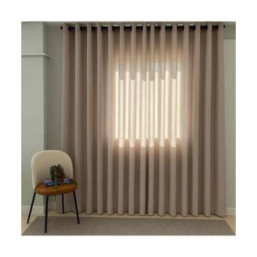 Imagem de Cortina Rustica 4,20M X 2,50M Oxford Lisa - Bella Janela, 4,20m x 2,50