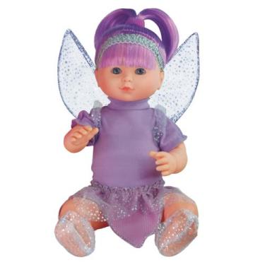 Imagem de Boneca Articulada Fadinha Encantada Com Asas de Tecido e Varinha - 40C