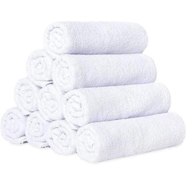 Imagem de Kit 5 Panos De Prato Liso 40X65Cm Gourmet Cozinha Branco - Dugu