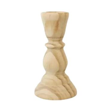 Imagem de Castiçais De Madeira Inacabados Para Decoração De Mesa Em Casamentos, 