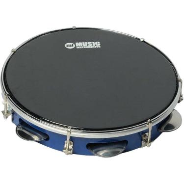 Imagem de Pandeiro Phx 10 Azul Pele Preta