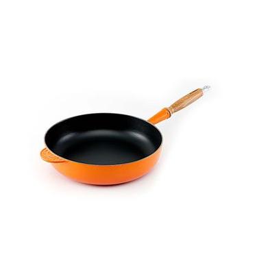 Imagem de Frigideira Sauté com Cabo de Madeira 28 cm Laranja Le Creuset