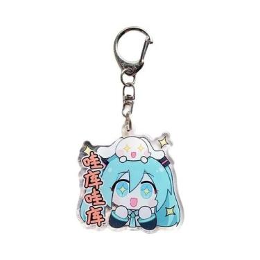 Imagem de Chaveiro De Acrílico Hatsune Miku Fofo, Pingente De Mochila De Anime, 