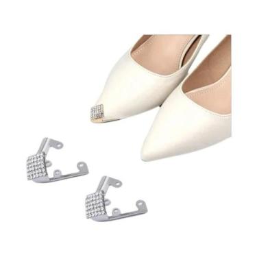 Imagem de Protetores De Bico Metálicos De Luxo Para Sapatos Femininos De Salto A