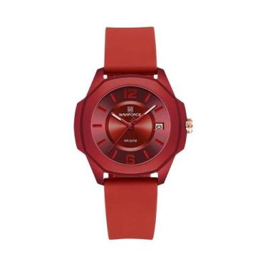 Imagem de Relógio De Moda Feminino NAVIFORCE 7107 Com Pulseira De Silicone, 5ATM