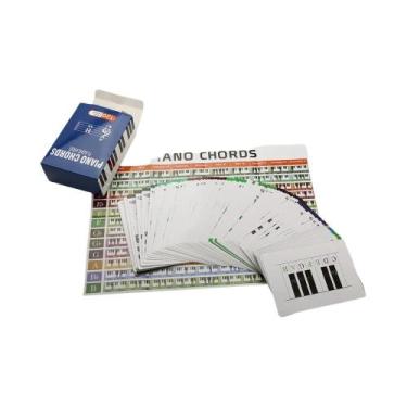 Imagem de Cartões De Aprendizado De Acordes De Piano Para Iniciantes, Codificado