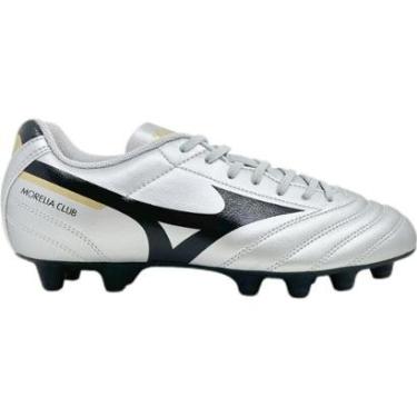 Imagem de Chuteira Adulto Esportiva Futebol de Campo Jogo Treino Costurada Mizuno Morelia Club Md-Masculino