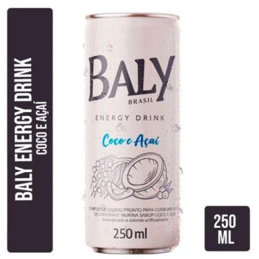 Imagem de Energético Baly Coco e Açaí pack 6 Unidades Lata 250ml