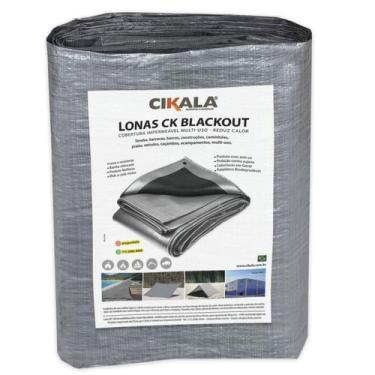 Imagem de Lona Cinza x Preta CK300 Micras 6x3 Metros - Cikala