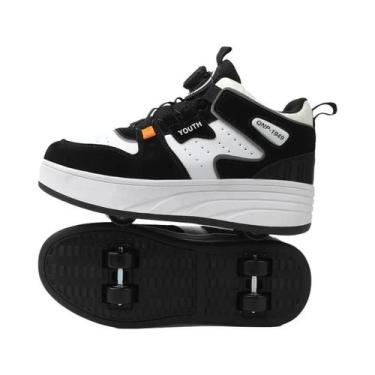 Imagem de Tênis Invisíveis De Rodas Grandes Para Crianças, Com Quatro Rodas, Lev