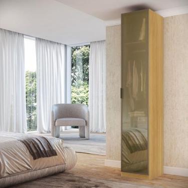 Imagem de Guarda Roupa Modular 1 Porta Reflecta com Prateleiras/Cabideiros 45cm 