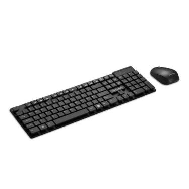 Imagem de Teclado e Mouse Sem Fio 2.4Ghz 1200Dpi USB Plug And Play Multilaser, P