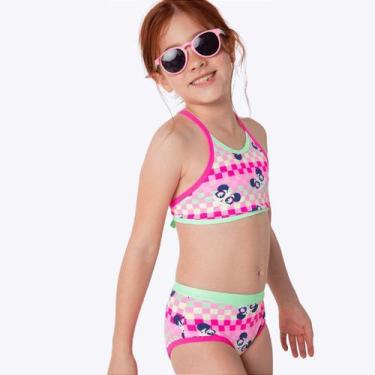 Imagem de Biquíni Panda Miami Infantil Menina Moda Praia Puket 110401103, Rosa, 