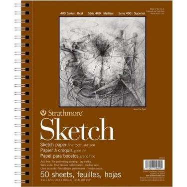 Imagem de Bloco Strathmore Sketch Serie 400 89g 50 Fls 22,9x30,5 1 ed