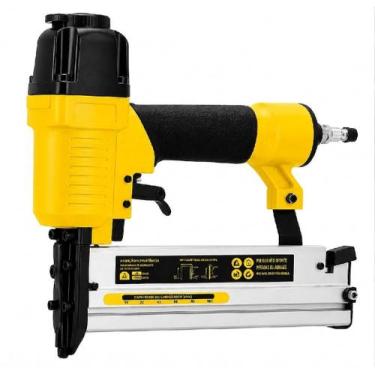 Imagem de Pinador e Grampeador Pneumático 18GA Pinos de 15 a 50mm e Grampo de 16
