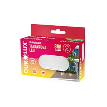 Imagem de Luminária Tartaruga Led 8W Bivolt 2700K Oval Ourolux