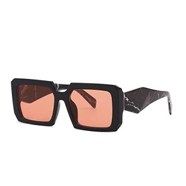 Imagem de Óculos de sol de luxo retrô quadrado feminino moda colorido leopardo tons gradiente UV400 masculino designer óculos de sol, C5, outros