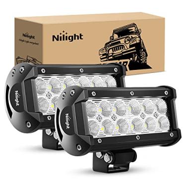 Imagem de Nilight - Barra de luz LED 60002F-B, 2 peças, 36 W, 16,5 polegadas, luzes off-road, super brilhantes, neblina, barco, luzes de condução, luz de trabalho para caminhões, 2 anos de garantia