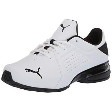Imagem de PUMA Viz Runner masculino, Puma largo, branco-puma preto e preto, 8 Wide