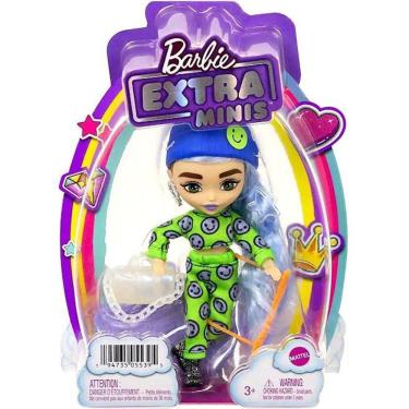 Imagem de Barbie Extra Minis Cabelo Azul Gelo Mattel Hgp65