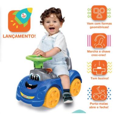 Totoka Andador Infantil Motoca Bebê Totokinha Triciclo - Azul ou