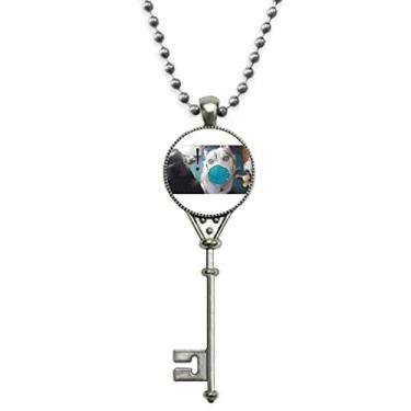 Imagem de OFFbb-USA Shocked Silly Mask Colar vintage com pingente de expressão de cão de estimação