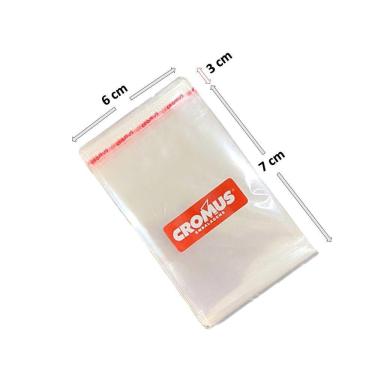 Imagem de Saco Adesivado 6x7 Transparente Cromus C/ 1000 Unidades
