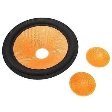 Imagem de Cone de Alto-falante de Papel de 8 Polegadas Cones de Subwoofer Carretel de Unidade de Alto-falante de Papel Tambor de Papel Diâmetro Interno de 1,4 Polegadas Com Borda de Borracha