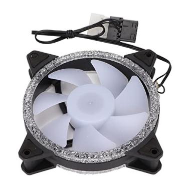 Imagem de Ventoinha RGB, ventilador silencioso de 120 mm para PC com luzes LED RGB para capas de PC, coolers de CPU, de radiadores