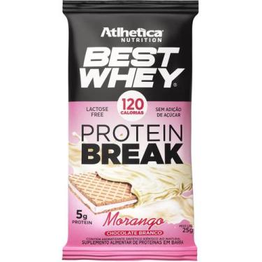 Imagem de Best Whey Bar Protein Break (25G) - Sabor: Morango - Atlhetica Nutriti