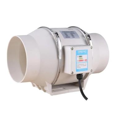 Imagem de Fã exausto 6 polegada 220v exaustor casa silencioso inline tubo duto ventilador de ventilação do banheiro cozinha toalete parede ventilador ar Ventiladores de ventilação