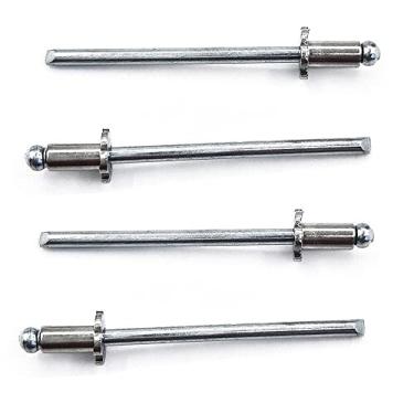 Imagem de 2 pares de rebites NOS Dash Rosette de aço inoxidável para Ford Chrysler AMC VIN DOOR TAG