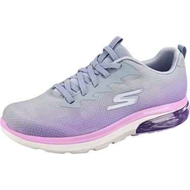 Imagem de Skechers Tênis feminino Go Walk Air 2.0-Quick Breeze, Cinza/lavanda, 5