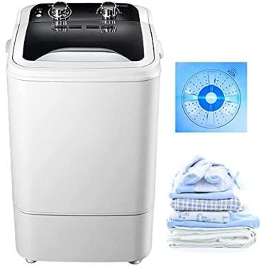 Imagem de Máquina de lavar roupa portátil, lavadora de roupas compacta, para caravanas ao ar livre, pequenos apartamentos e viagens, 64x41.5x39cm, tomada 220v uk, b (uv)