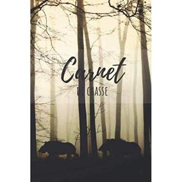 Imagem de Carnet de chasse: 100 feuilles à remplir - Couverture avec des sangliers dans la forêt - Un carnet très utile pour les amoureux de la chasse - (format 6x9)