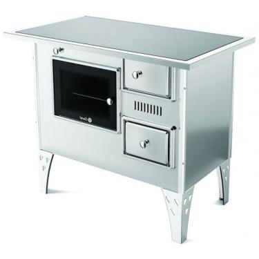 Imagem de Fogão A Lenha N°2 Esquerdo Vitrocerâmico Inox