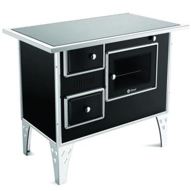 Imagem de Fogão A Lenha N°2 Direito Vitrocerâmico Preto