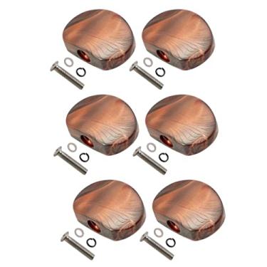 Imagem de Newmind Pacote com 6 cabeças universais de máquina para afinadores de guitarra, teclas de semicírculo,