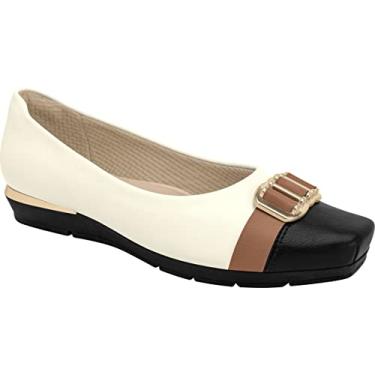 Imagem de Sapato Salto Baixo Fernanda, Piccadilly, Off White, 38